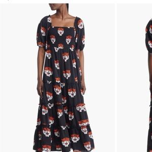 Dressed in Lala smocked maxi dress